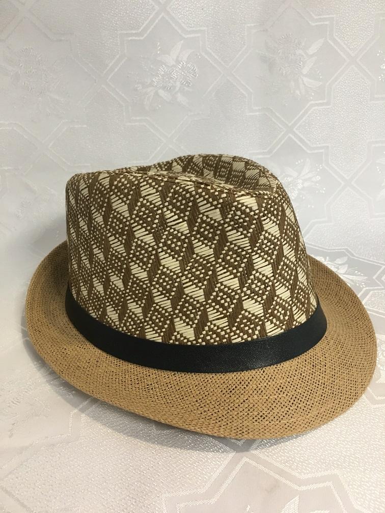 Шляпа Комби коричневая мужская