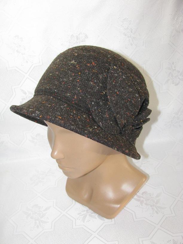 Шляпа Сиринга Д512-1 коричневая твид