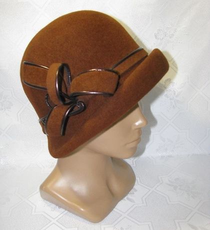 Шляпа Белла В-041рыже-коричневая