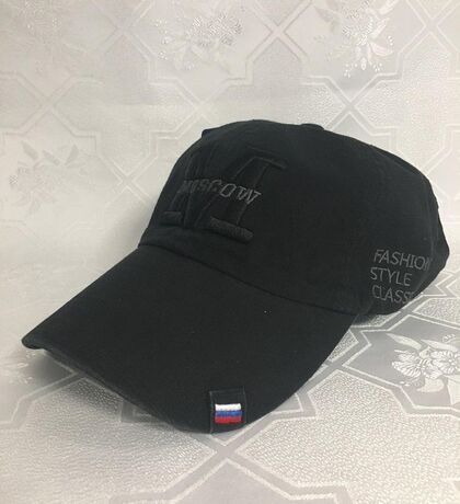 Бейсболка М черная