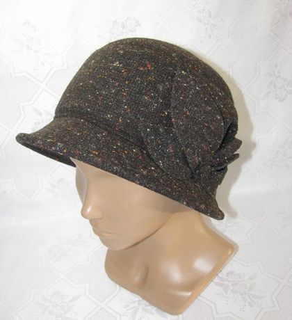 Шляпа Сиринга Д512-1 коричневая твид